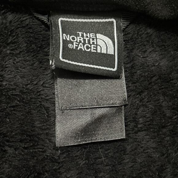 North Face Jacket Womens Medium Black Osito Fleece Full Zip Pockets Plush - Picture 2 of 6